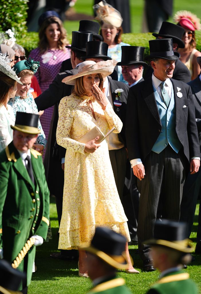 Carole Middleton on day two of Royal Ascot at Ascot Racecourse