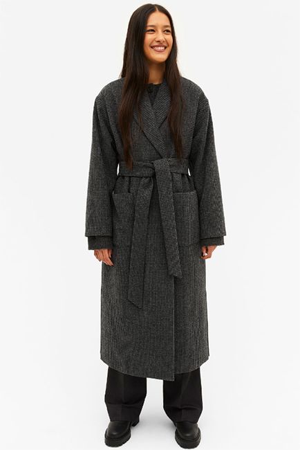 monki plus size longline coat