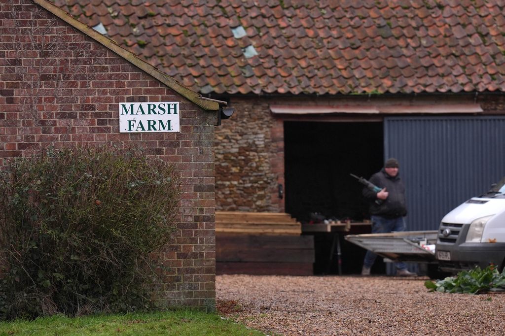 Workers have been spotted at Marsh Farm on the Sandringham Estate in Norfolk ahead of Andrew's arrival