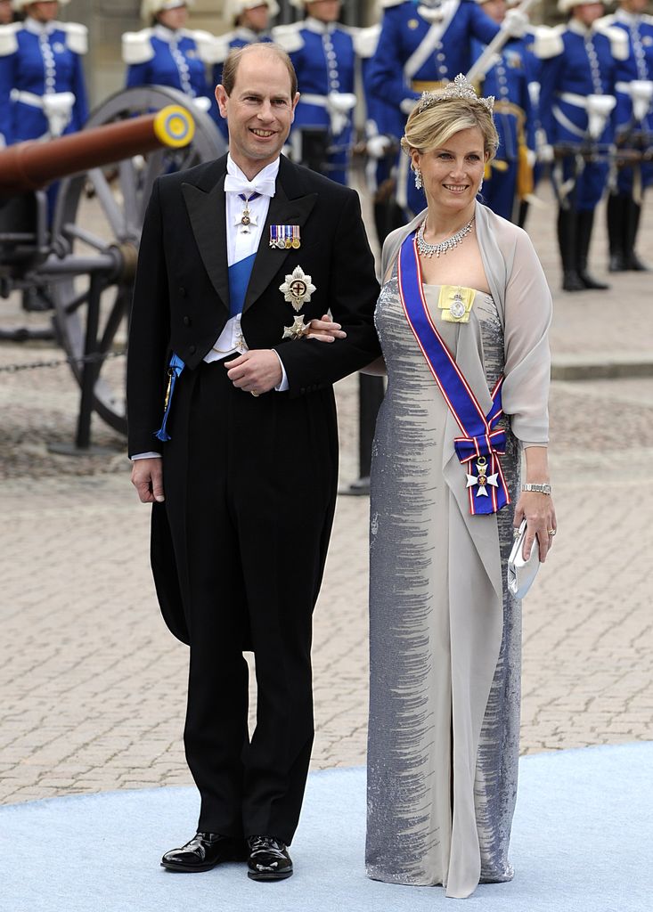 Prince Edward and Duchess Sophie in formal dress