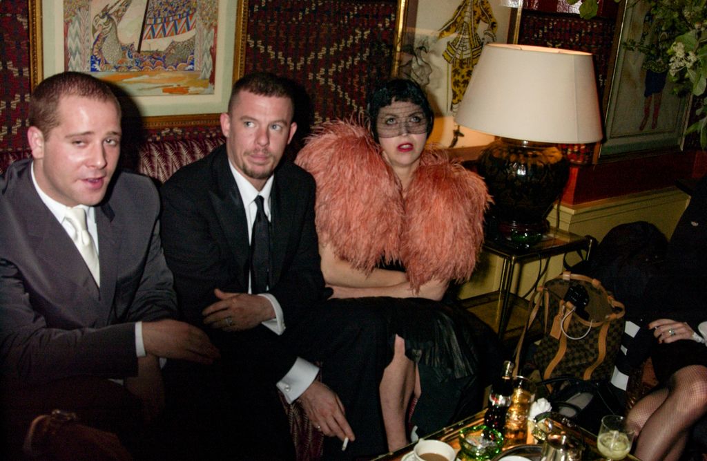 McQueen and Isabella Blow at a party in 2004 