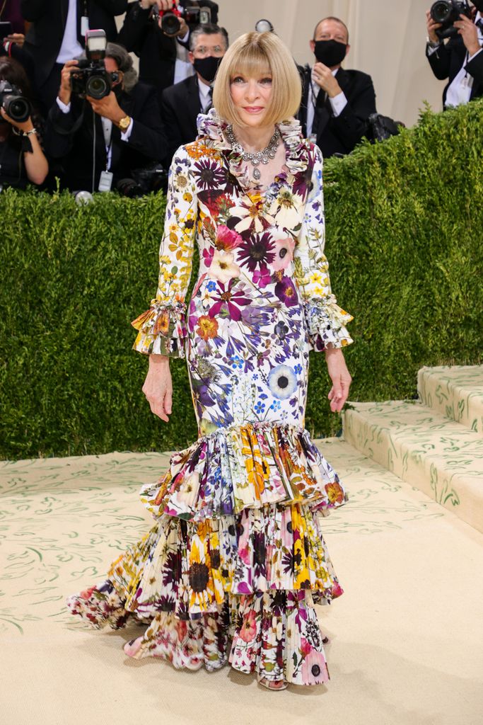 Anna Wintour attends The 2021 Met Gala Celebrating In America: A Lexicon Of Fashion at Metropolitan Museum of Art on September 13, 2021 in New York City.