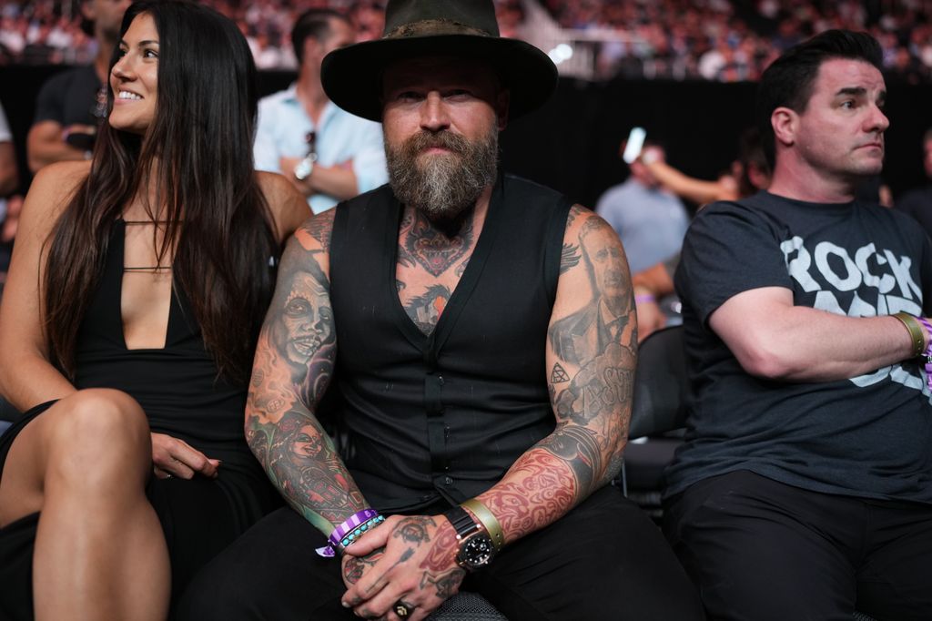 Zac Brown of the Zac Brown Band is seen in attendance during the UFC Fight Night event at Moody Center on June 18, 2022 in Austin, Texas