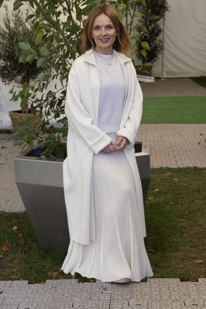 Geri's glamorous all-white look was a far cry from her Spice Girl days