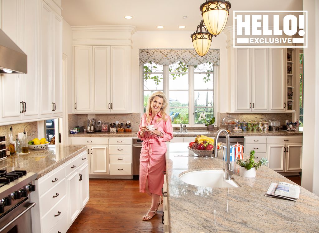 Nancy Davis' kitchen at Beverly Hills home in Mulholland Estates