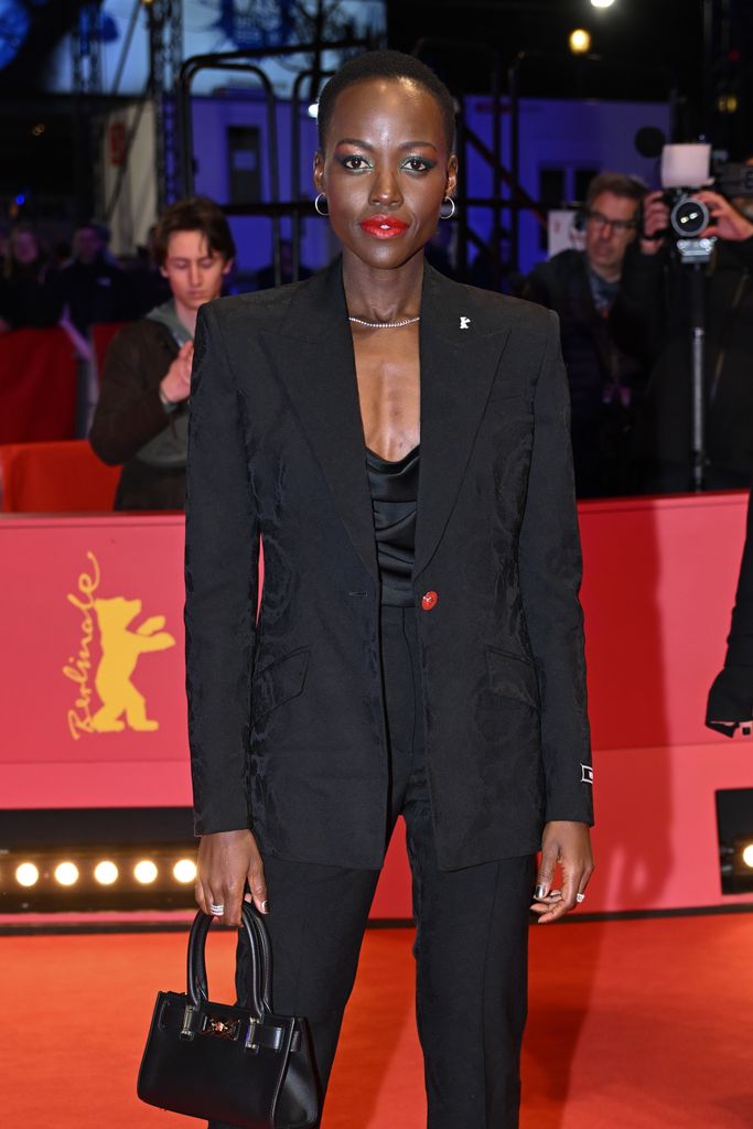 Lupita Nyong'o attends the "Another End" premiere during the 74th Berlinale International Film Festival Berlin at Berlinale Palast on February 17, 2024 in Berlin, Germany.