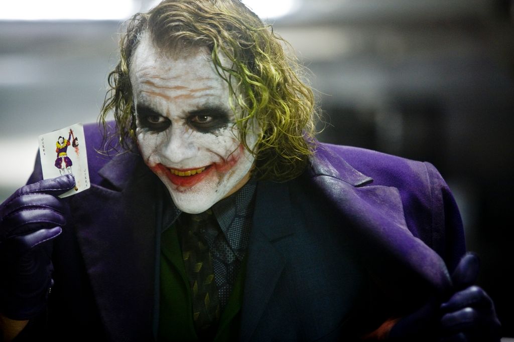 Heath Ledger as The Joker in The Dark Knight