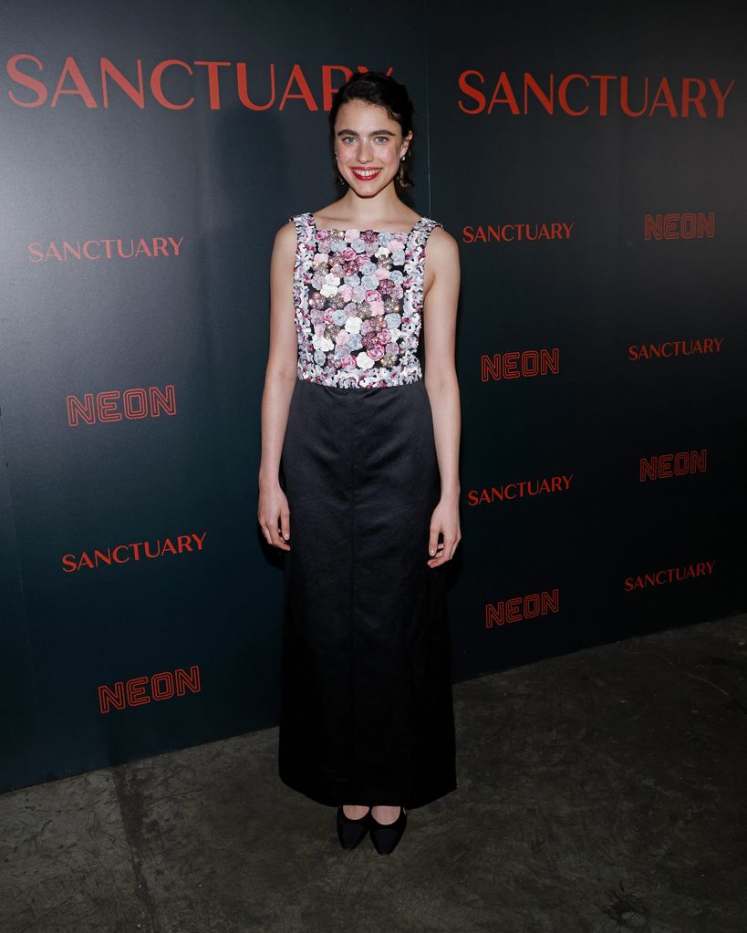 Margaret Qualley attended the premiere of "Sanctuary" at Metrograph