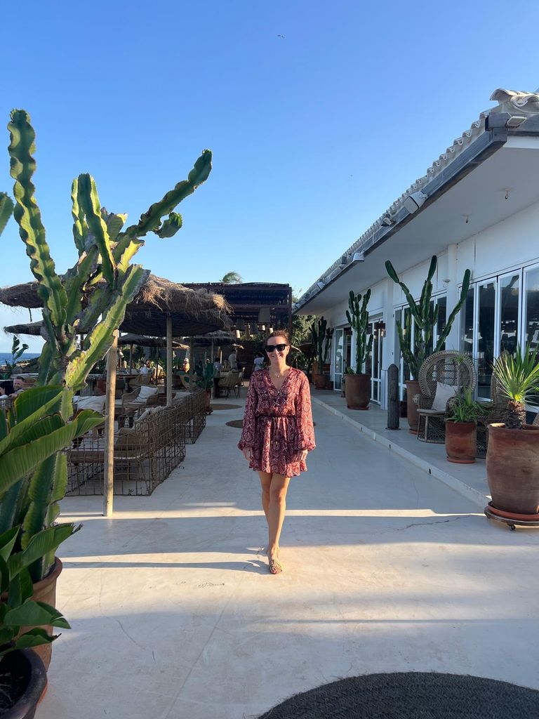 Danielle wore a second mini dress for another night in Ibiza