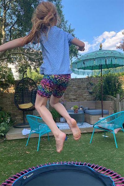 fearne cotton daughter trampoline