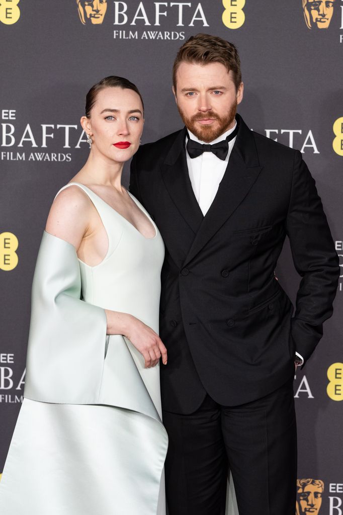 Saoirse Ronan and Jack Lowden at 2025 EE BAFTA Film Awards