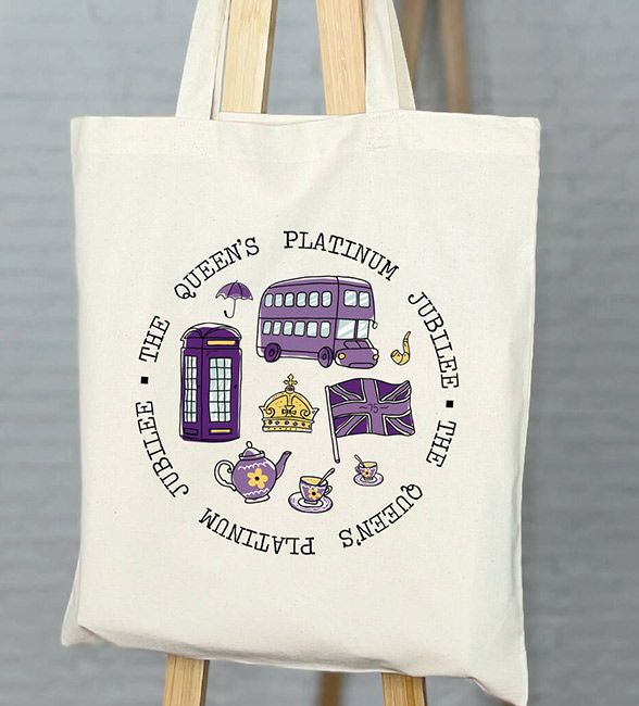 not on the high street jubilee tote bag