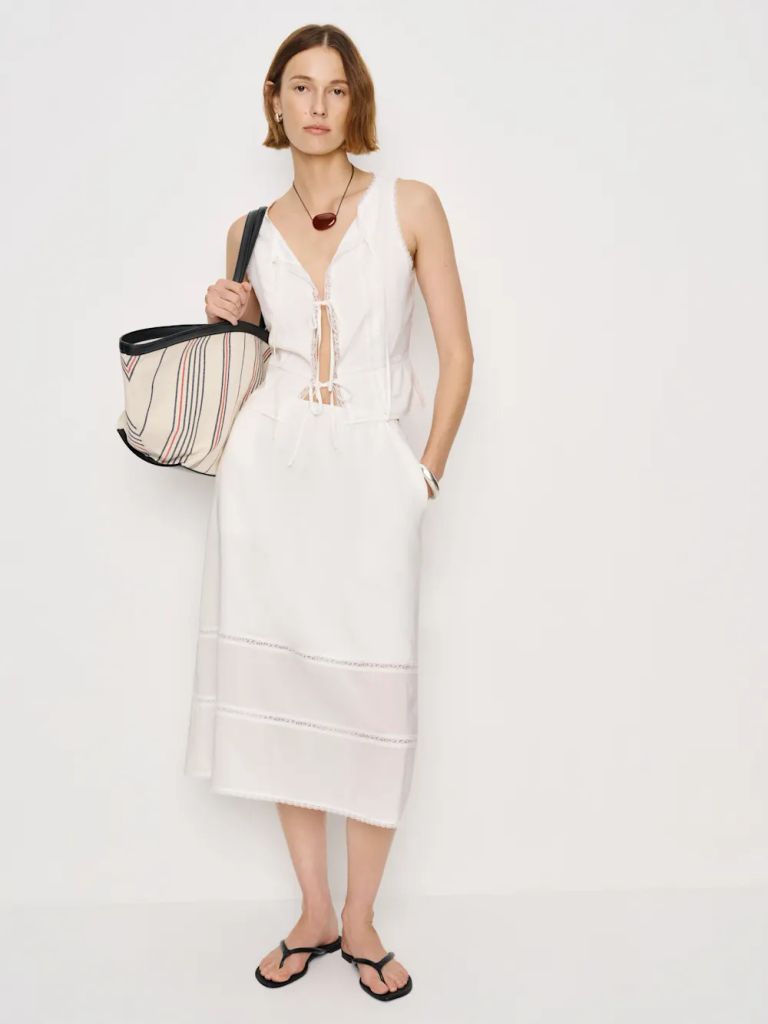 Ainsley Two Piece by reformation in white 