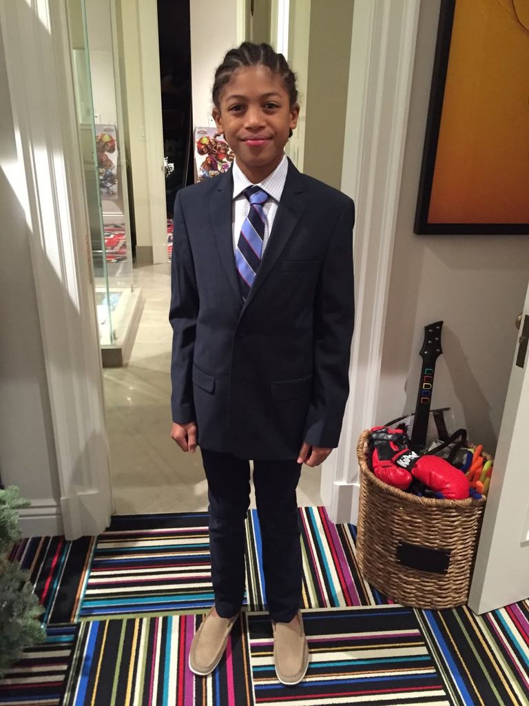 Henry Samuel in suit at 10 years old