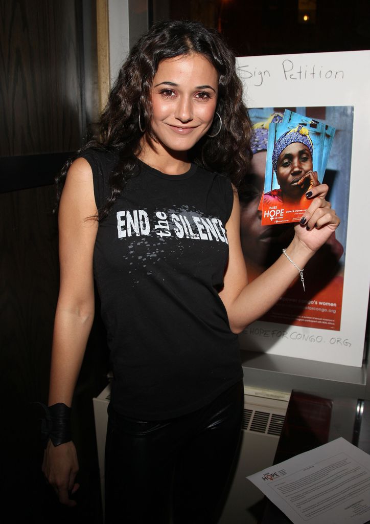 Emmanuelle Chriqui black shirt 