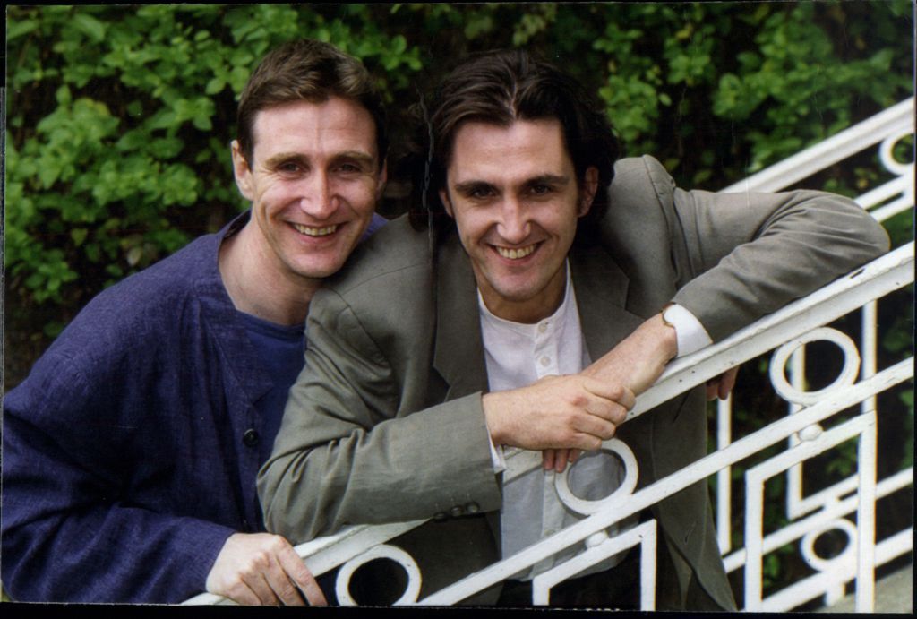 Brothers Paul and Stephen McGann in 1995