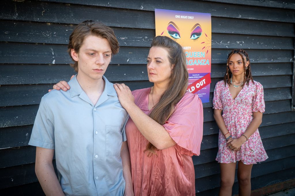 Rocco Templeton (BAXTER WESTBY), Gill Templeton (SOPHIE STONE) and Chantelle Dawlish (LJ JOHNSON) in Midsomer Murders