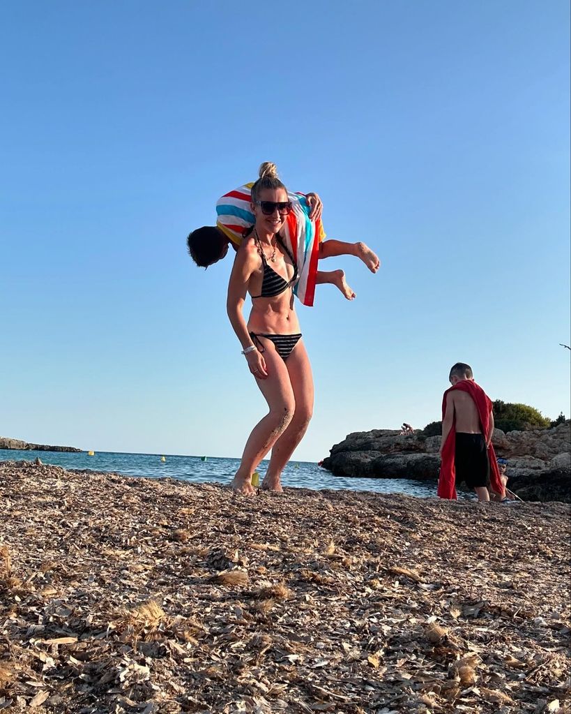 woman wearing bikini at beach 