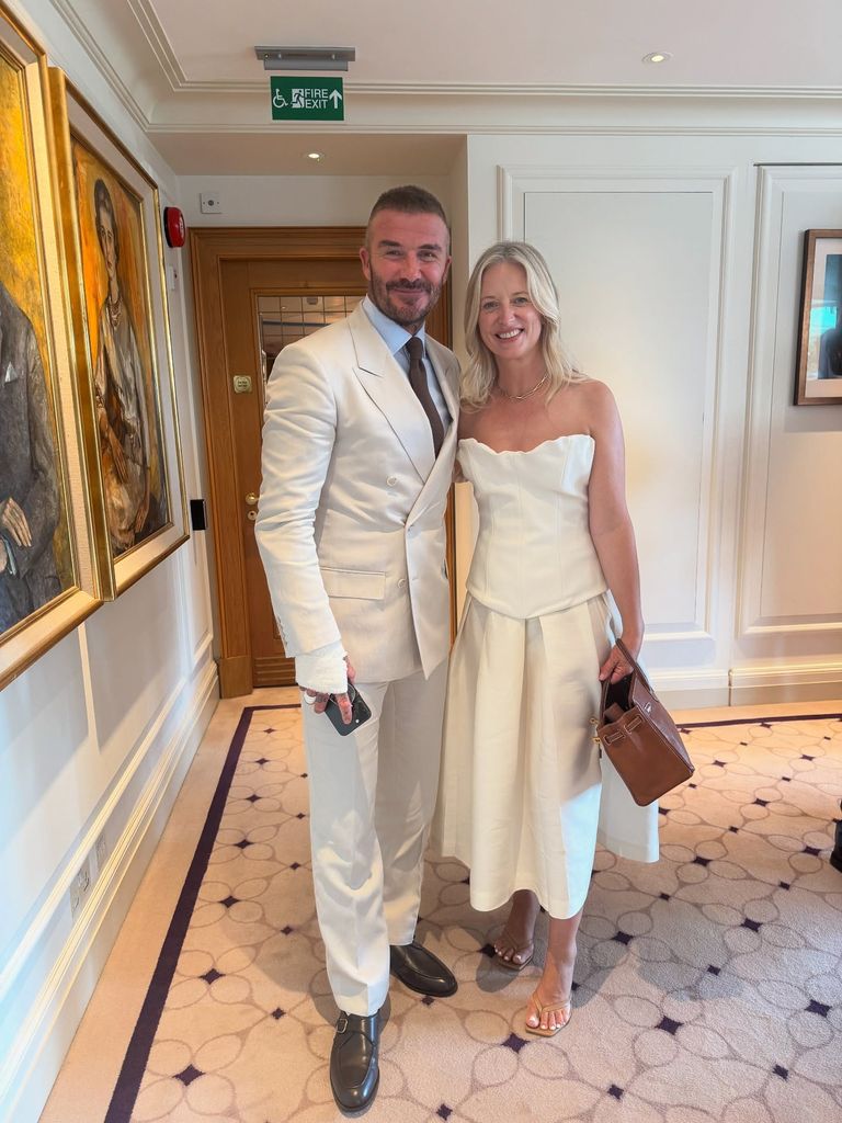 Joanne had a lovely chat with Sir David Beckham