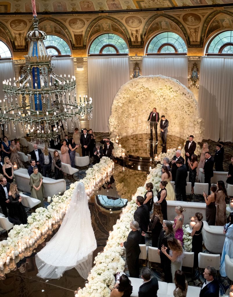 Richard Gonzalez and Sarah Rollin's wedding at the alter