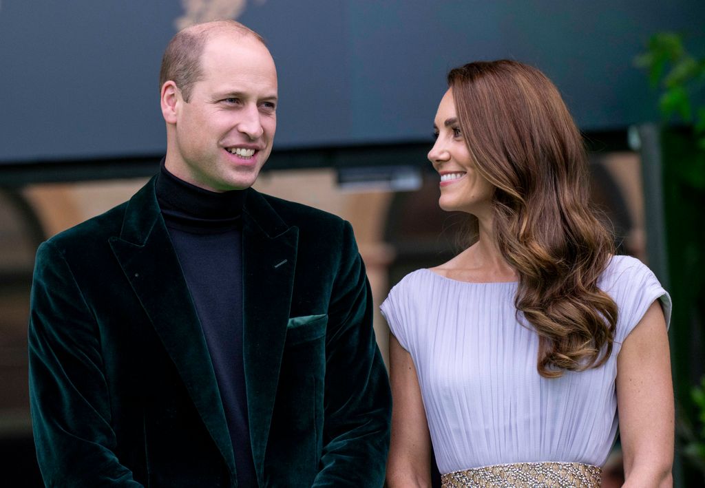 William and Kate smile at each other at Eartshot Prize 2021