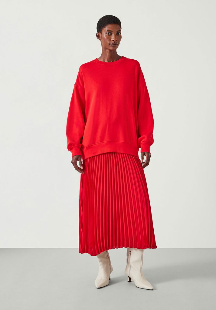 Hush Pleated red Dress