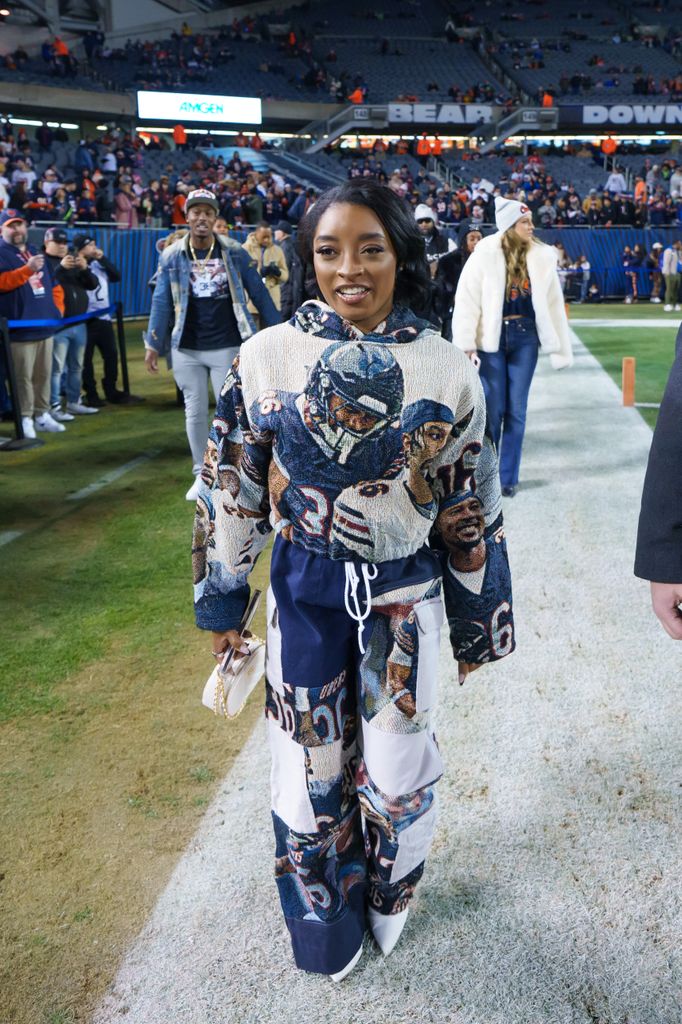 simone biles custom outfit featuring husband jonathan owens