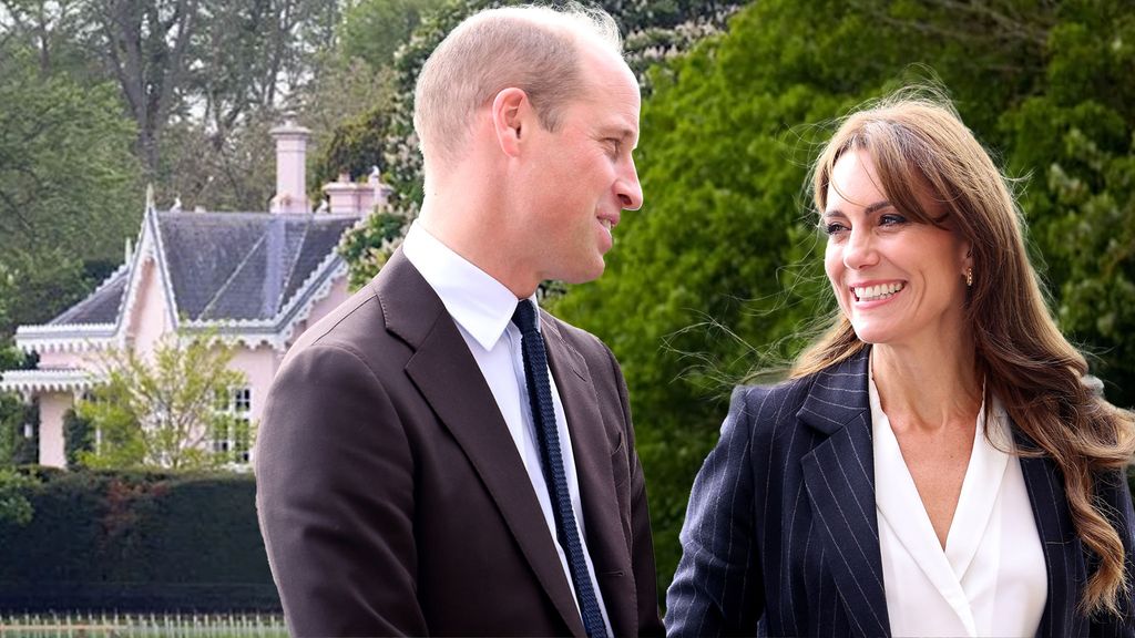 william and kate  with adelaide cottage backdrop