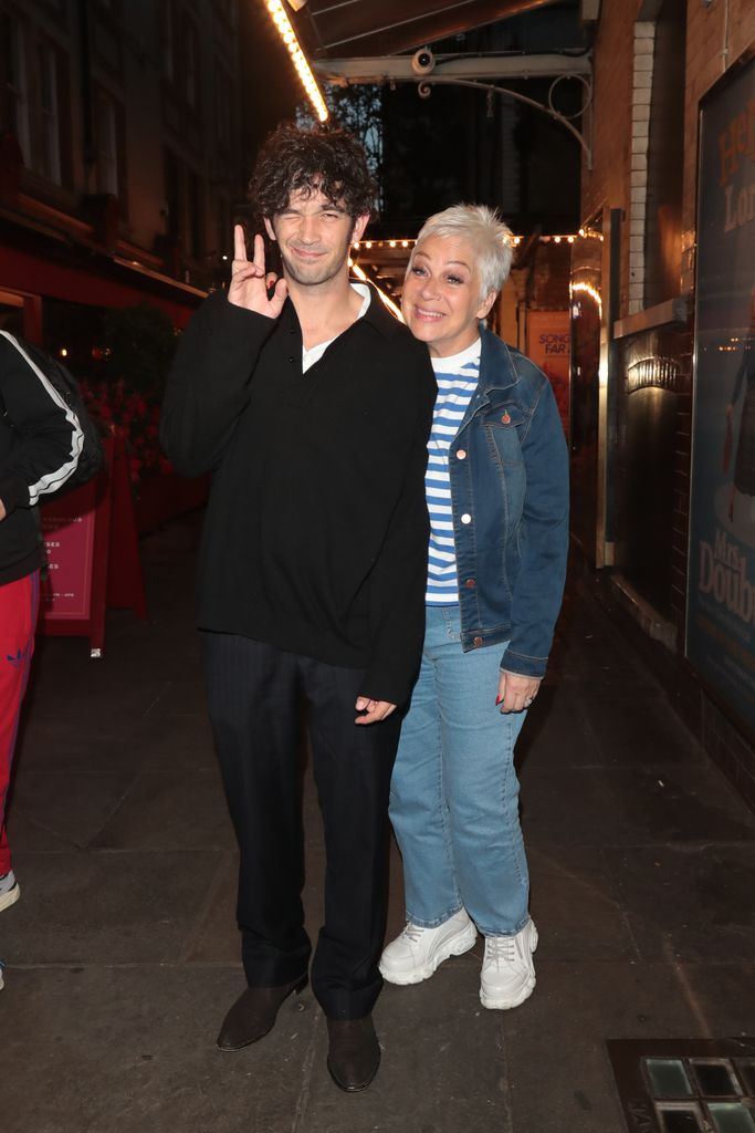 Matty Healy and Denise Welch smiling together