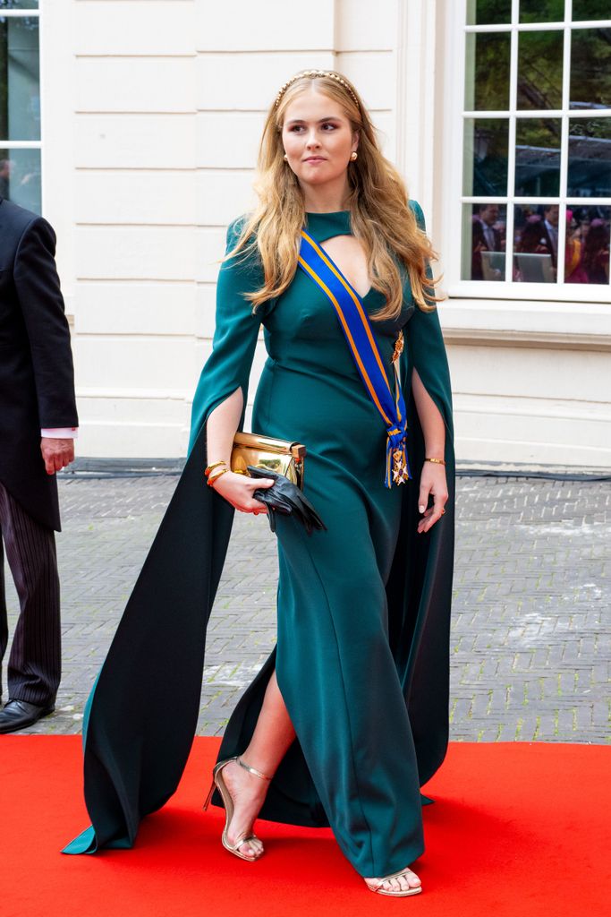 Princess Amalia wore a gorgeous green dress