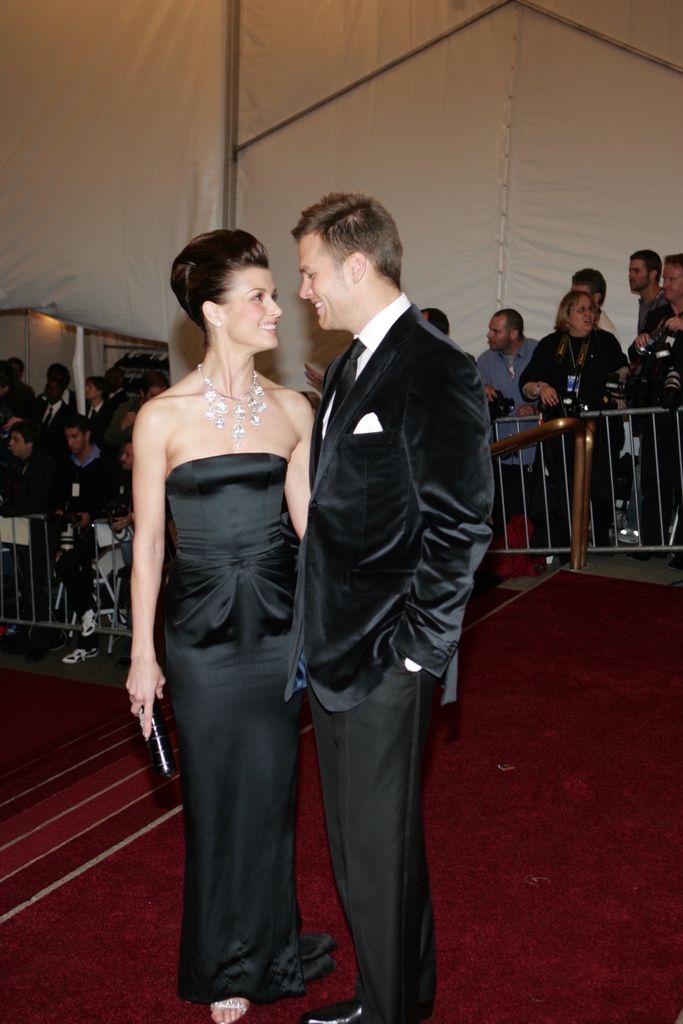 Bridget Moynahan and Tom Brady attend the Metropolitan Museum of Art's annual Costume Institute gala on May 1, 2006.