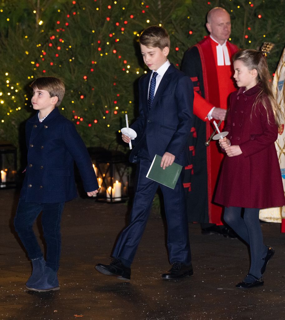 Prince Louis with Prince George and Princess Charlotte