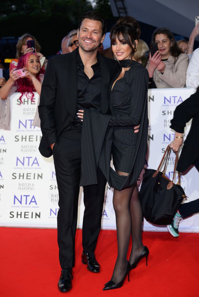 Mark Wright and Michelle Keegan attend the National Television Awards 2024 at The O2 Arena on September 11, 2024 in London, England