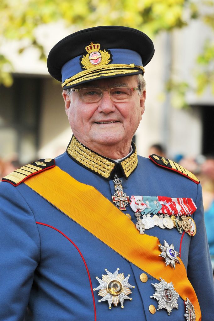 Prince Henrik of Denmark attends the wedding ceremony of Prince Guillaume Of Luxembourg and Princess Stephanie of Luxembourg