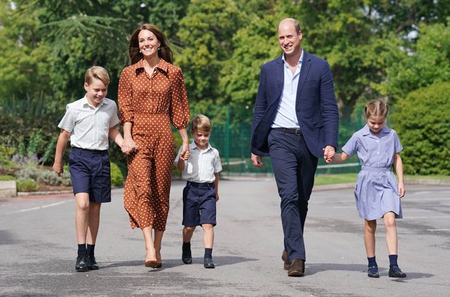 Kate Middleton and Prince William with Princess Charlotte, Prince George and Prince Louis