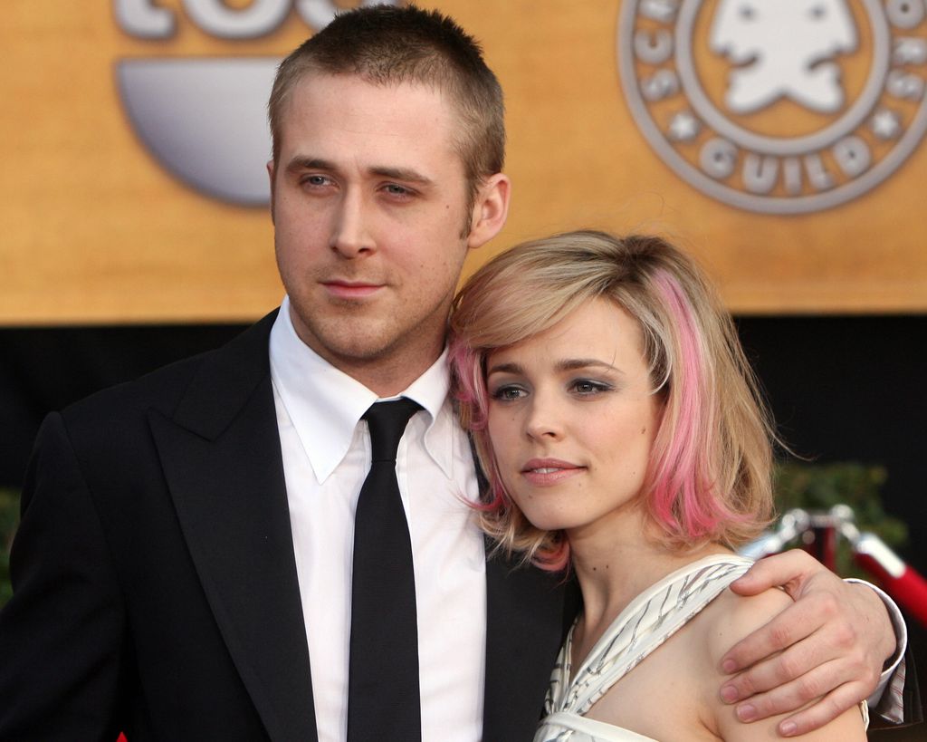 Ryan Gosling and Rachel McAdams hug on red carpet at Screen Actors Guild Awards