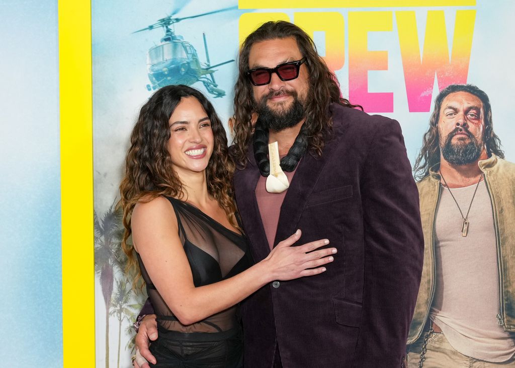 Adria Arjona and Jason Momoa at "The Wrecking Crew" New York Special Screening 