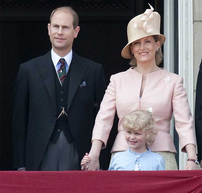 Lady Louise Windsor's first appearance at Trooping