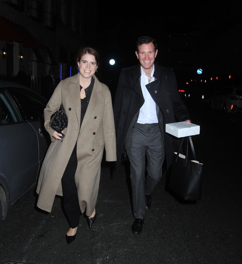 Princess Eugenie and Jack Brooksbank walking