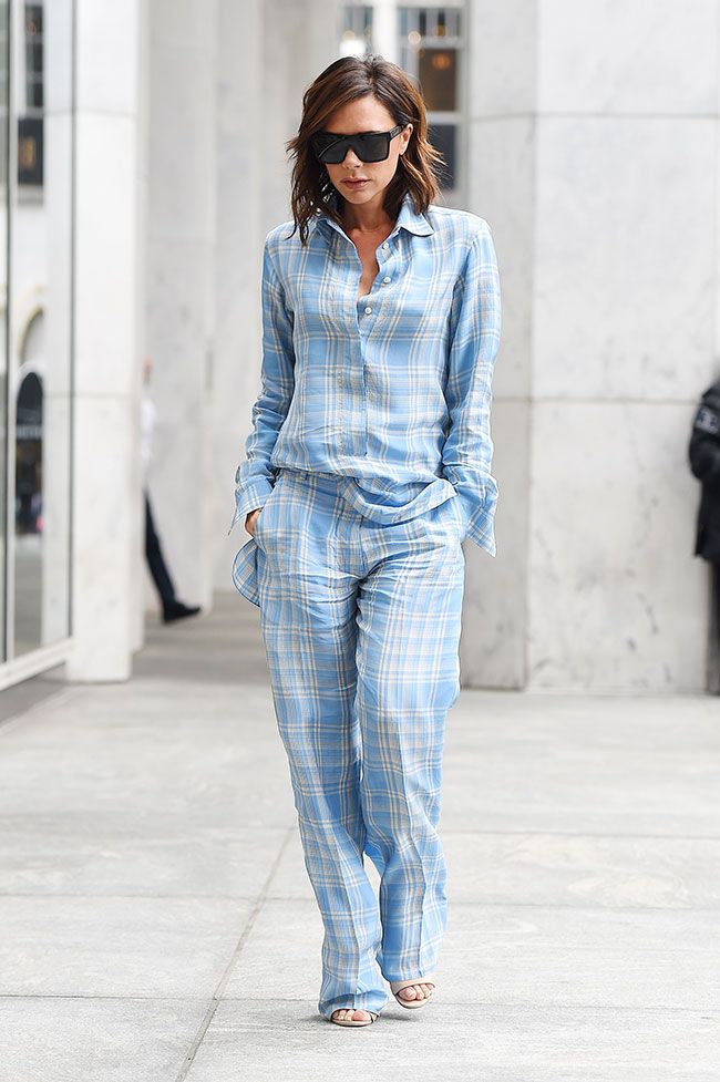 Victoria Beckham works pyjama trend