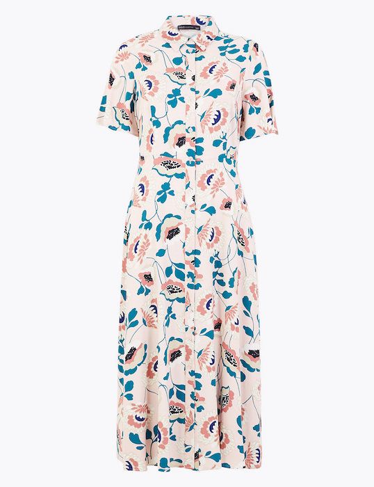 shirt dress floral