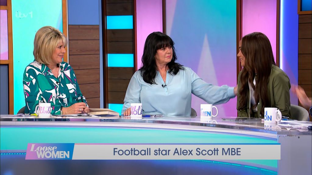 Alex was comforted by the Loose Women panel