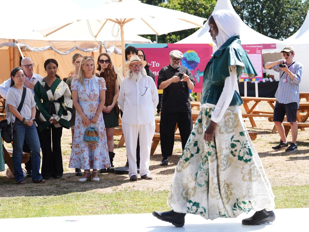 The Duchess of Edinburgh watches the Community Brain Fashion Show, 