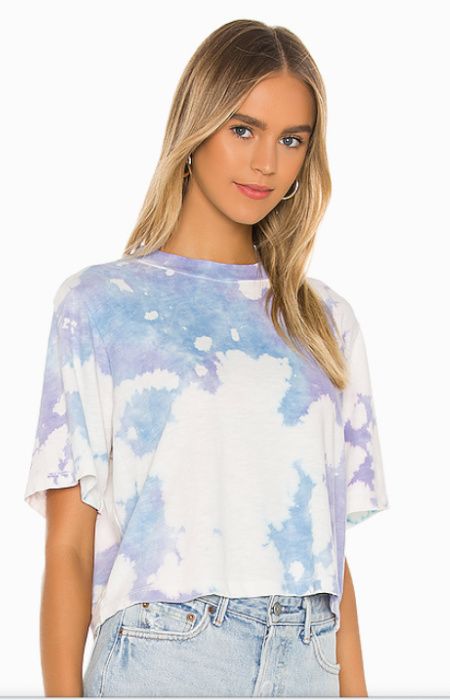 tie dye t shirt with matching face mask