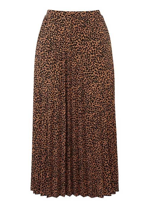asos leopard skirt