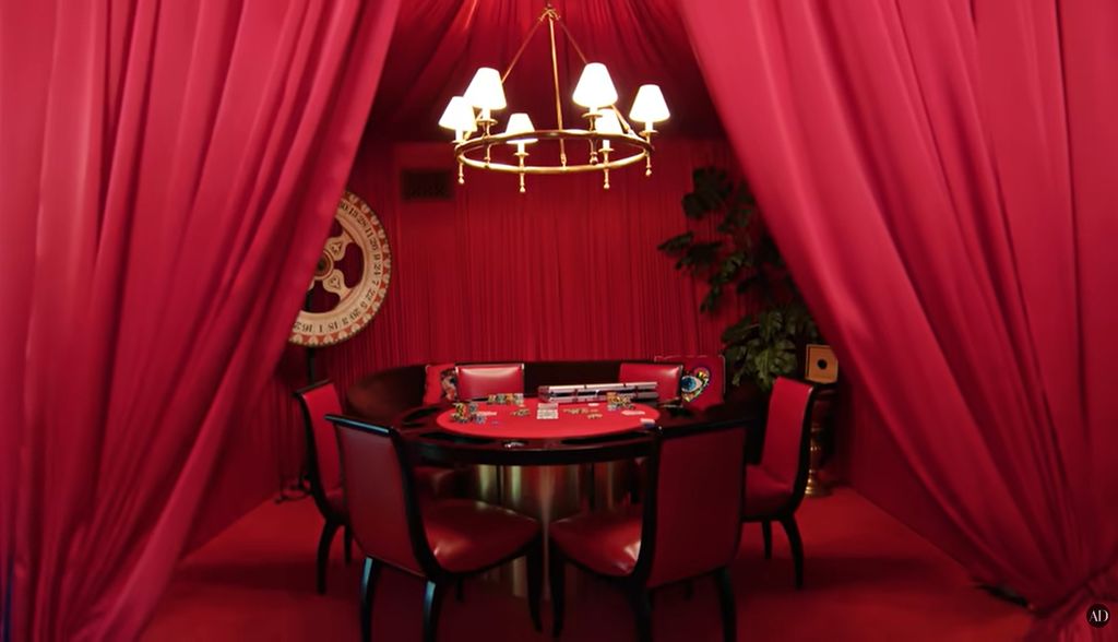 Cara Delevingne's poker room