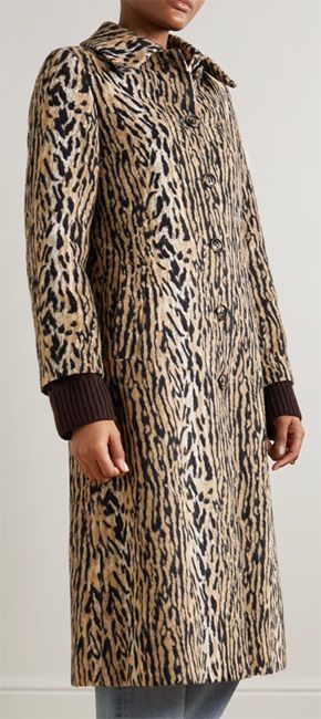 rixo leopard print coat