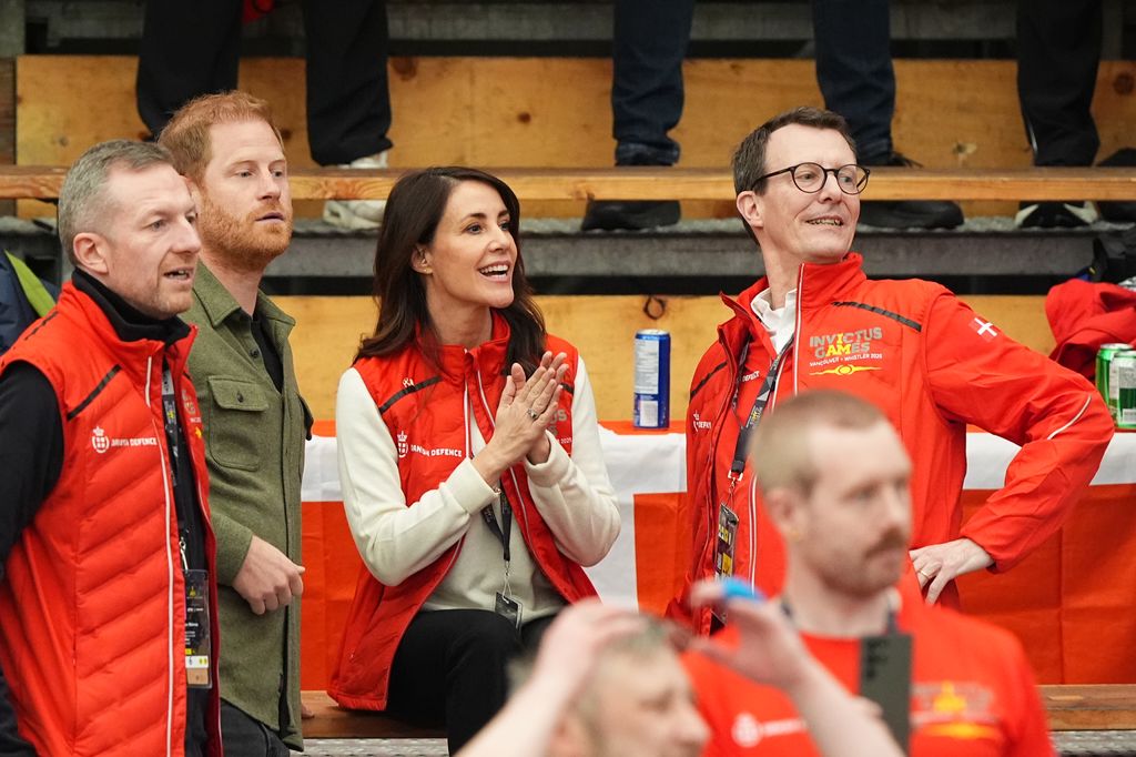 Prince Harry with Joachim and Marie at Invictus Games