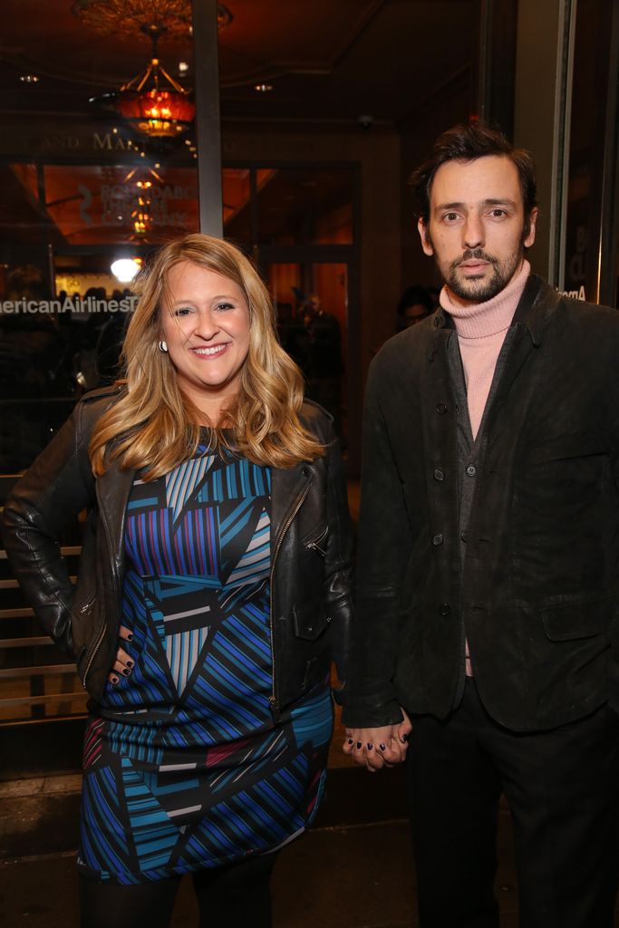 Lindsey Ferrentino and Ralf Little attend the Broadway Opening Night Performance of "John Lithgow: Stories by Heart" at the American Airlines Theatre on January 11, 2018 in New York City