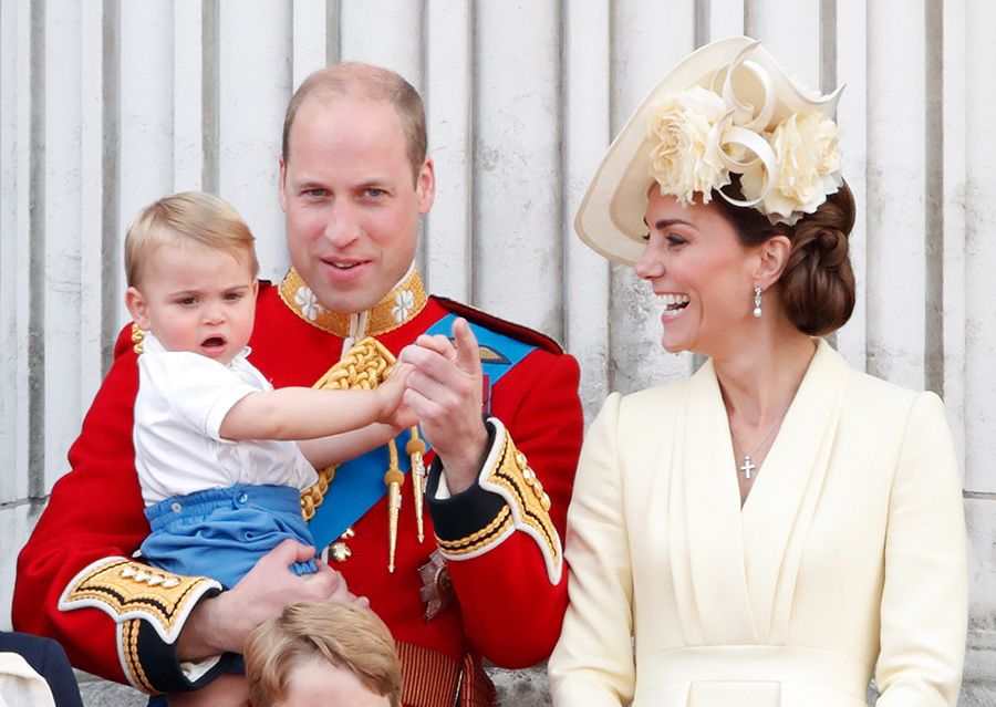 prince william and prince louis at trooping the colour